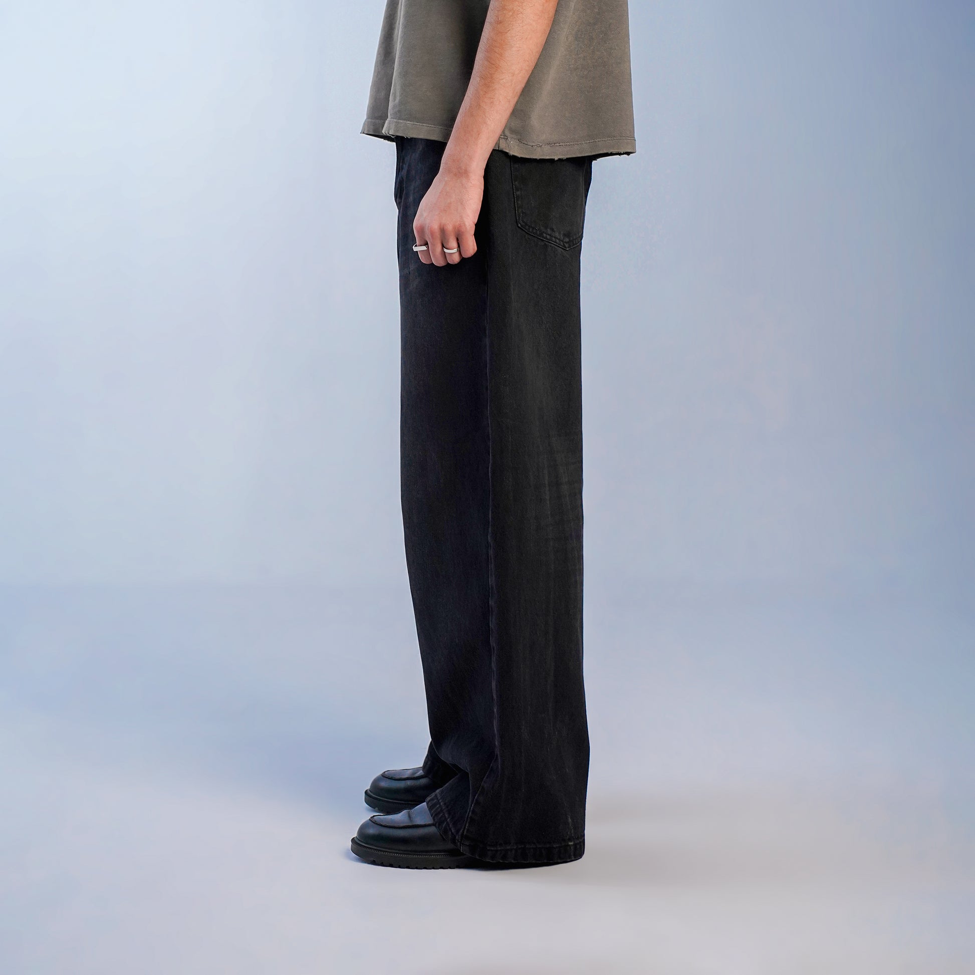 UNISEX SUPER BAGGY - WASHED BLACK